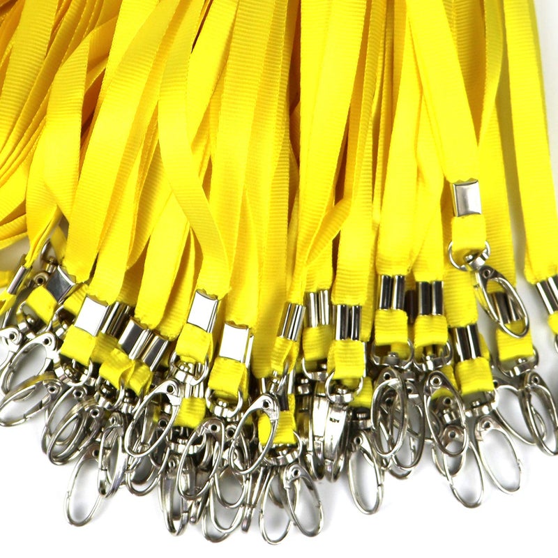 Ollain Lanyards for Name Tag Id Badges Nylon Cruise Lanyard Swivel Hooks Clips 100 Pack - Image 4